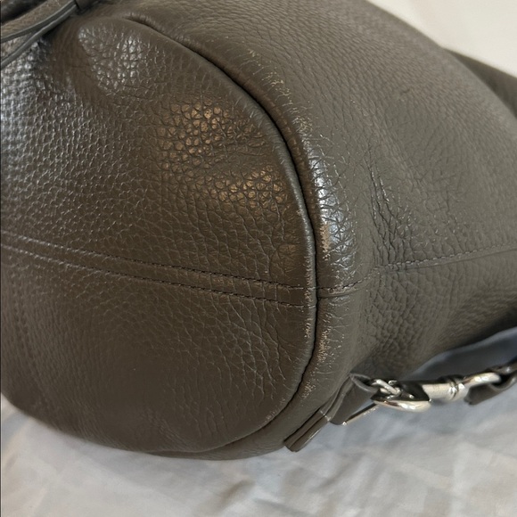 All Saints Small Fetch Leather Backpack in Forest Green - Picture 8 of 12